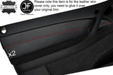 RED STITCH 2X FRONT DOOR CARD TRIM LEATHER COVERS FITS PONTIAC GTO 2004-2006