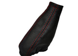 RED STITCHING LEATHER SKIN HANDBRAKE GAITER FITS RENAULT ALPINE GTA V6