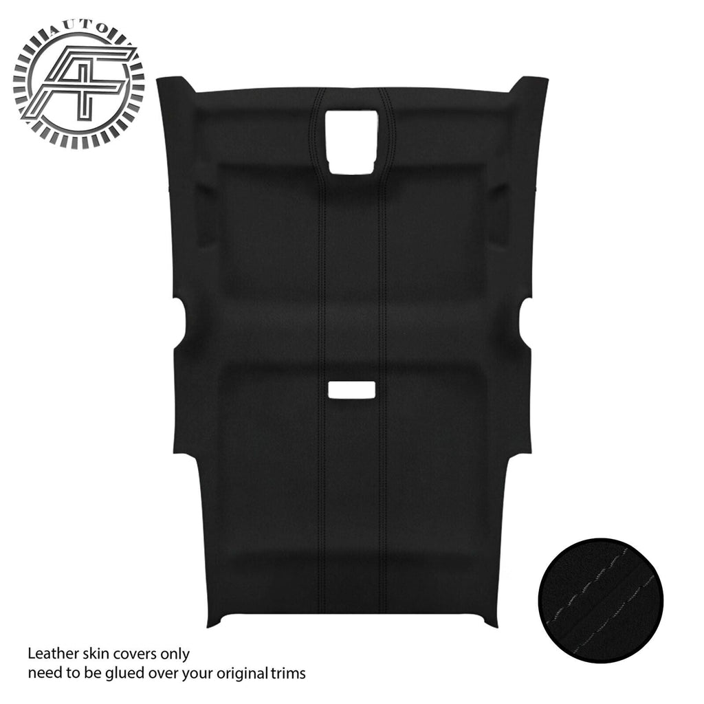 BLACK STITCH LUXE SUEDE HEADLINER COVER FOR BMW I3 2013-2019 CUSTOM NEW