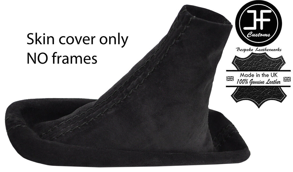 BLACK STITCHING REAL SUEDE HANDBRAKE GAITER FITS BMW X5 E53 2000-2006 CUSTOM NEW