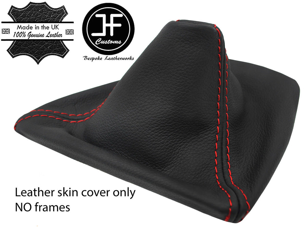 RED STITCH TOP GRAIN LEATHER MANUAL GEAR GAITER FOR BMW E90 E91 E92 E93 06-13