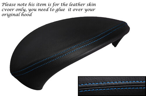 BLUE STITCH SPEEDO GAUGE HOOD LEATHER SKIN COVER FITS BMW 1 SERIES E81 E82 E87
