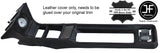 BLACK STITCH CENTRE CONSOLE COVERS LEATHER FITS FORD CORTINA MK1 MK2 1600E GT