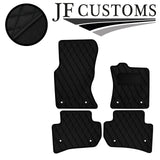BLACK  DIAMOND STITCH VINYL 4X TAILORED FLOOR CARPET FOR JAGUAR F-PACE 16-21 JF1