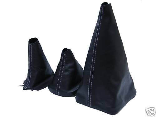 FITS LAND ROVER DISCOVERY GREY STITCH GAITERS 300 TDI SET 3 CUSTOM NEW