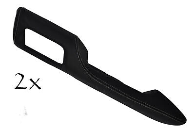 FITS TOYOTA SUPRA MK4 2X white stitch LEATHER DOOR CARD TRIM COVERS CUSTOM NEW