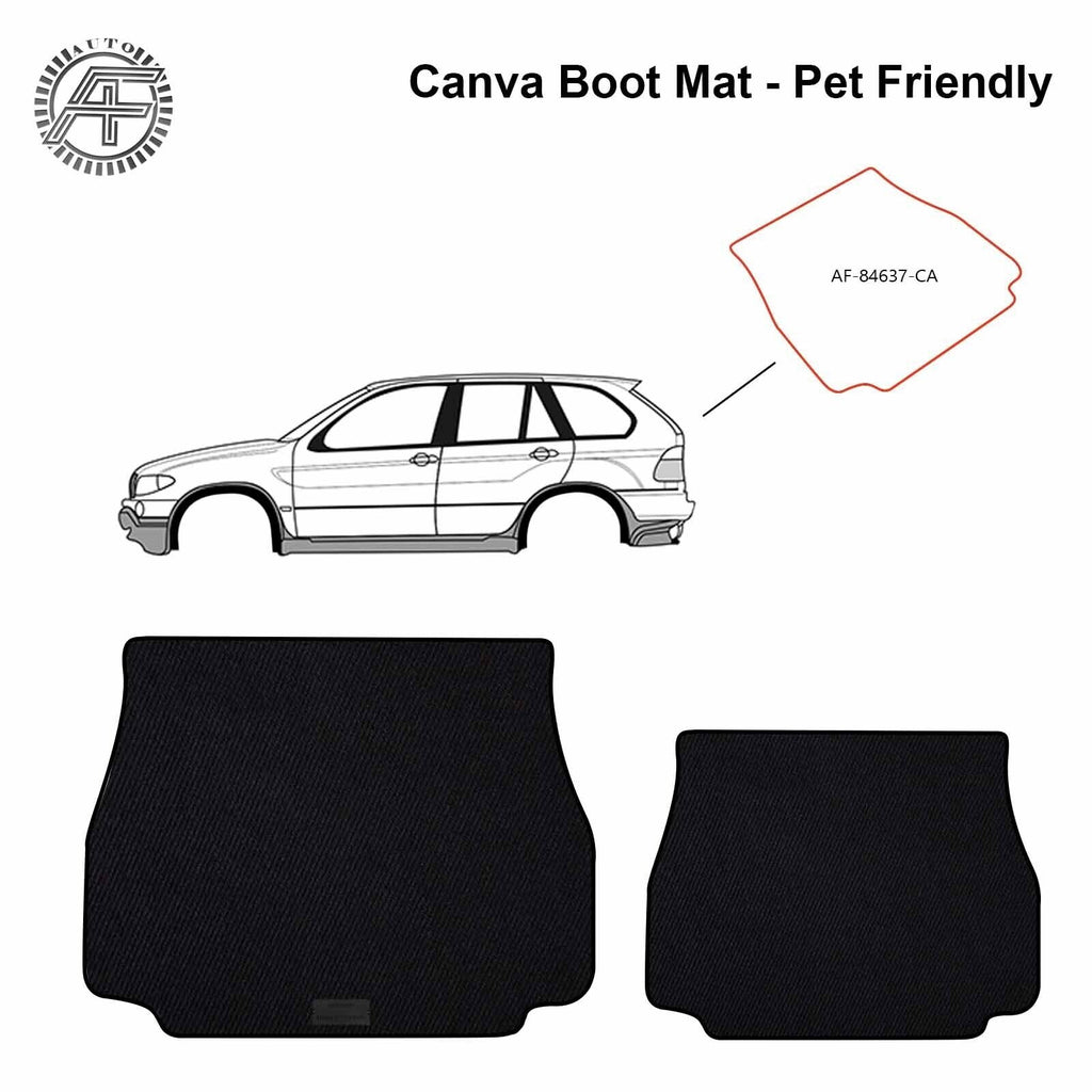 FOR BMW X5 E53 TOURING 99-06 DOG FRIENDLY TRUNK / BOOT CANVA MAT/CARPET CAT/DOG