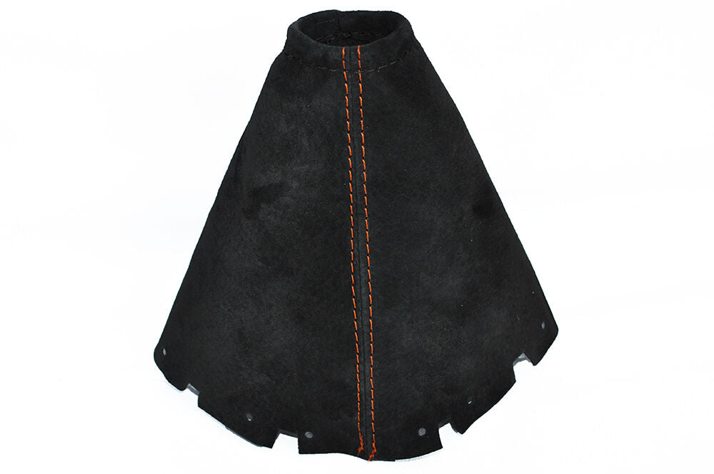 ORANGE STITCHING FITS NISSAN JUKE 2010+ REAL PU SUEDE GEAR GAITER ONLY