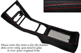 RED STITCH CENTRE CONSOLE LEATHER COVER FITS MERCEDES S CLASS SE W126 79-91