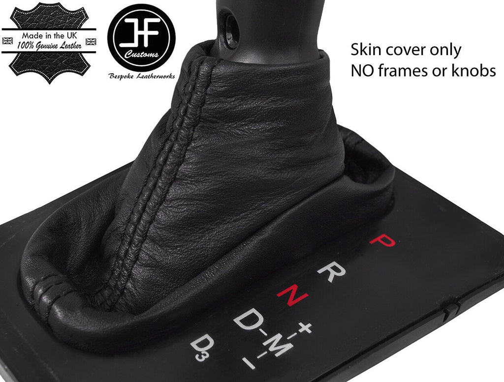 BLACK STITCH REAL LEATHER AUTOMATIC GEAR GAITER FITS HONDA ACCORD MK7 2003-2007