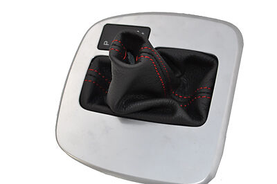 FITS FORD S-MAX OR GALAXY MK3 06-11 red stitch AUTOMATIC LEATHER GEAR GAITER