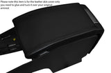 BLACK STITCH LEATHER ARMREST SKIN COVER FITS VOLVO S80 2006-2014 CUSTOM NEW