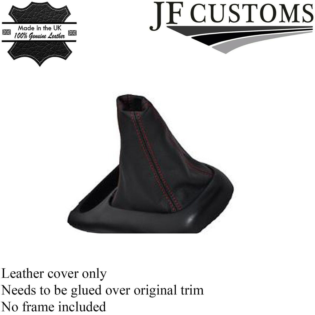 RED STITCH FITS HYUNDAI LANTRA 98-01 LEATHER GEAR GAITER CUSTOM NEW MADE IN UK