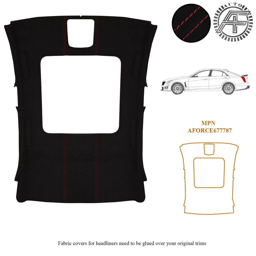 LUXE SUEDE HEADLINER WITH SUNROOF FITS CADILLLAC CTS-V SEDAN 17-19 CUSTOM NEW