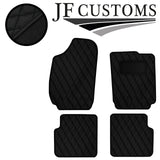 BLACK DIAMOND STITCH VINYL 4XTAILORED FLOOR CARPET FOR FIAT STILO 01-07 JF1