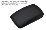 BLACK STITCHING LEATHER ARMREST SKIN COVER FITS CITROEN C4 2004-2010 CUSTOM NEW