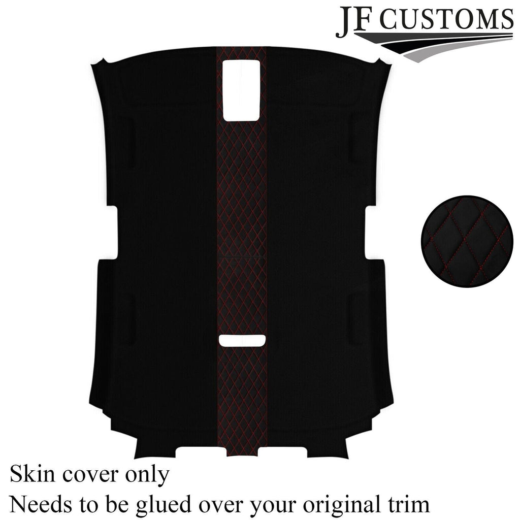 DSG2 RED STITCH LUXE SUEDE HEADLINER COVER FOR AUDI A3 8P 04-12 3 DOOR
