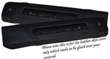BLACK STITCH FITS VW T4 TRANSPORTER CARAVELLE 2SEAT BELT HEIGHT ADJUSTER COVER
