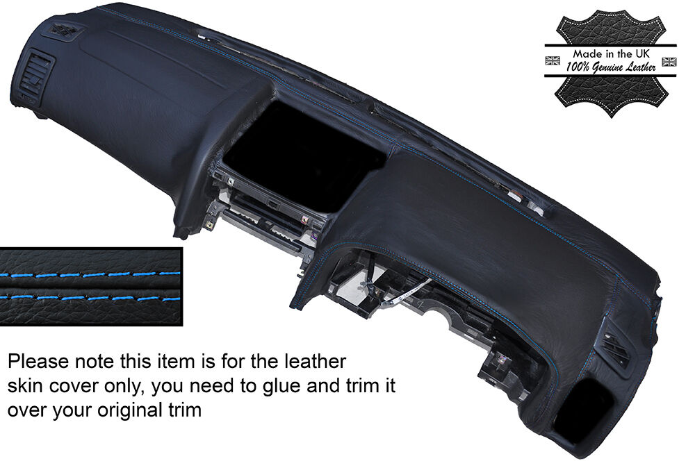 BLUE STITCH DASH DASHBOARD SKIN COVER FITS NISSAN SKYLINE R34 GTR GT-T 98-02