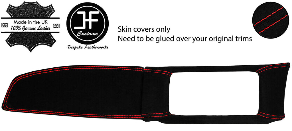 RED STITCH DASH TRIM SUEDE COVERS FOR TOYOTA GT86 SUBARU BRZ 2012-2018