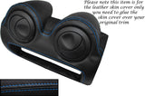 BLUE STITCH RADIO SURROUND LEATHER SKIN COVER FITS LOTUS ELISE EXIGE S2 07-13