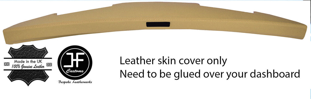 CREAM TOP GRAIN LEATHER TOP DASH COVER FOR MINI CLASSIC ROVER COOPER STYLE 2