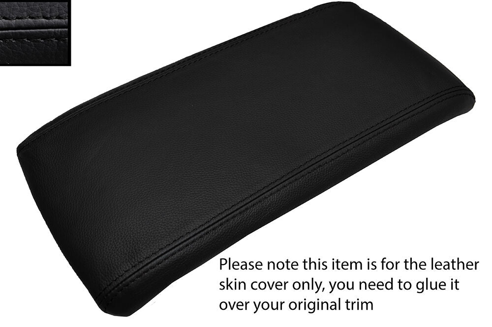 BLACK STITCHING ARMREST LID LEATHER SKIN COVER FITS NISSAN MURANO 2003-2008