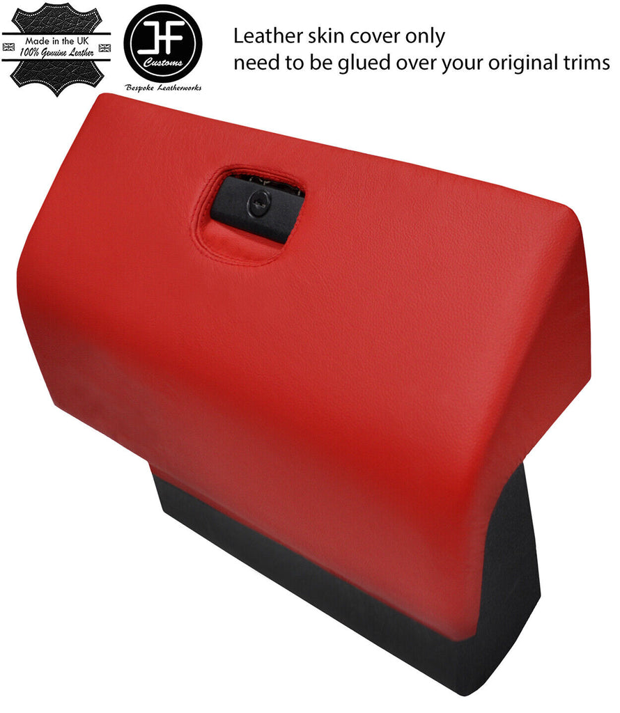 RED REAL LEATHER GLOVE BOX COVER FITS BMW 6 SERIES E24 HIGHLINE L6 CUSTOM NEW