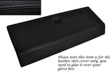 BLACK STITCH GLOVE BOX LID LEATHER SKIN COVER FITS FIAT X1/9 X19 CUSTOM NEW
