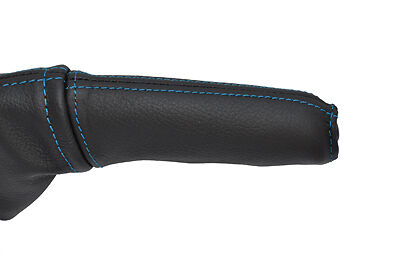 blue stitch FITS FORD FOCUS MK1 1998-2004 LEATHER HANDBRAKE HANDLE COVER ONLY