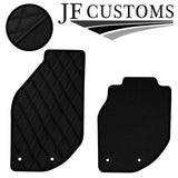BLACK DIAMOND STITCH VINYL 4X TAILORED FLOOR CARPETS FOR VOLVO C70 95-06 JF1
