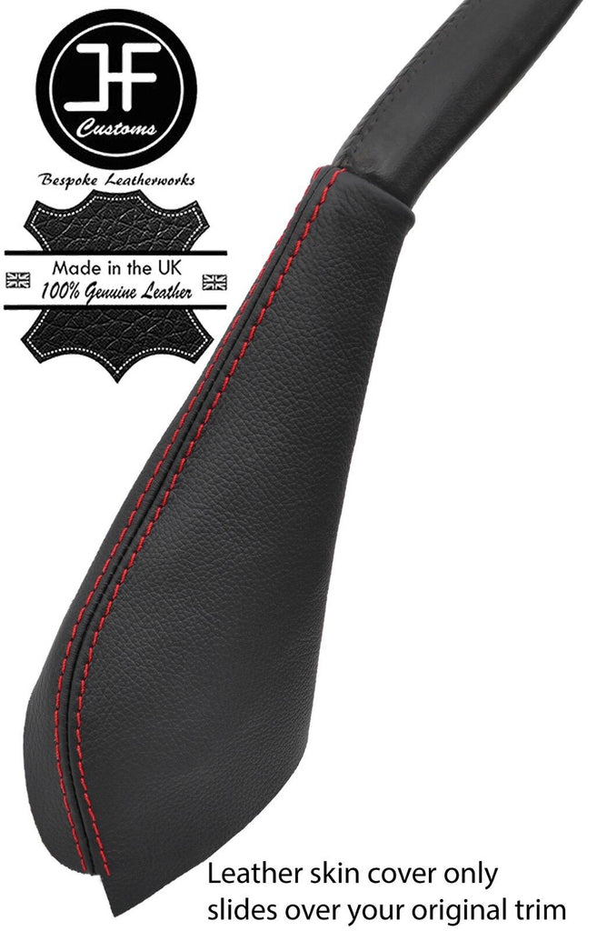 RED STITCH TOP GRAIN LEATHER HANDBRAKE GAITER FOR MITSUBISHI 3000GT GTO 90-00