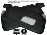 GREEN STICH 2X SUN VISORS LEATHER COVERS FITS HONDA CIVIC EK3 EK4 EK9 EJ9 96-00