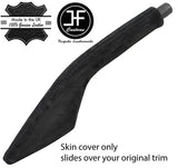 BLACK STITCH REAL SUEDE HANDBRAKE GAITER FITS PORSCHE 924 944 968 1975-1995