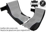 BLUE STITCH SIDE CONSOLE BEZEL SURROUND LEATHER COVERS FOR CORVETTE C5 97-04