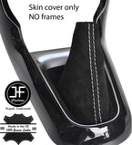 WHITE STITCH REAL SUEDE MANUAL GEAR GAITER FITS CITROEN C3 DS3 2010-2015