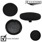BLACK SUEDE 2X SWITCH COVER PLATE+PLASTIC FRAMES FITS PORSCHE 986 BOXSTER 96-04