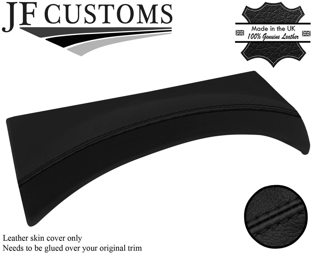 BLACK STITCH SPEEDO HOOD LEATHER COVER FOR DEFENDER 07-16 CUSTOM NEW MADE IN UK