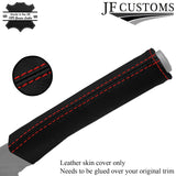 RED STITCHING FITS CITROEN C3 2010-2013 LEATHER HANDBRAKE HANDLE COVER ONLY