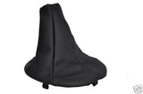 FITS FIAT PANDA GEAR SHIFT STICK GAITER BLACK LEATHER 2003+ CUSTOM NEW