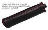 RED STITCH HANDBRAKE HANDLE LEATHER SKIN COVER FITS CITROEN BERLINGO 08-13