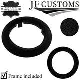 RED STITCH LEATHER SMG AUTOMATIC GEAR + SURROUND RING TRIM FOR BMW E46 99-05