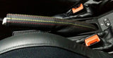 RED YELLOW STITCH REAL LEATHER HANDBRAKE GAITER FITS FIAT GRANDE PUNTO EVO 06-16