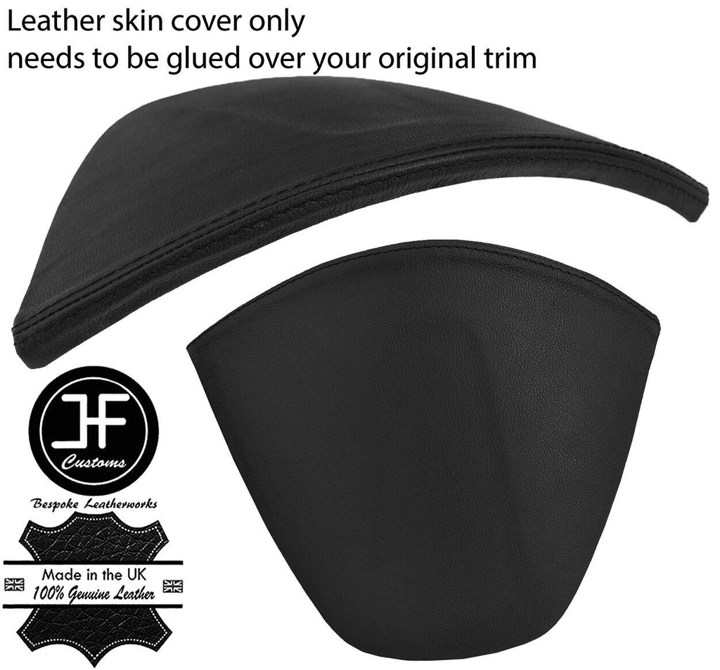 BLACK REAL LEATHER SPEEDO CLUSTER HOOD COVER FOR TOYOTA GT86 SUBARU BRZ 12-17