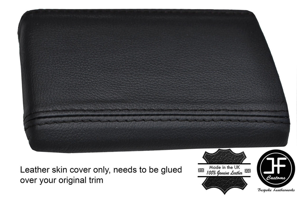 BLACK STITCHING REAL LEATHER ARMREST COVER FITS SUBARU IMPREZA WRX STI 01-04