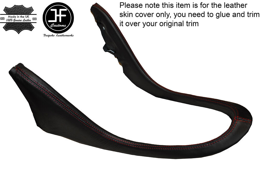 RED STITCH GEAR SURROUND LEATHER SKIN COVER FITS MERCEDES CLS W219 C219 01-11