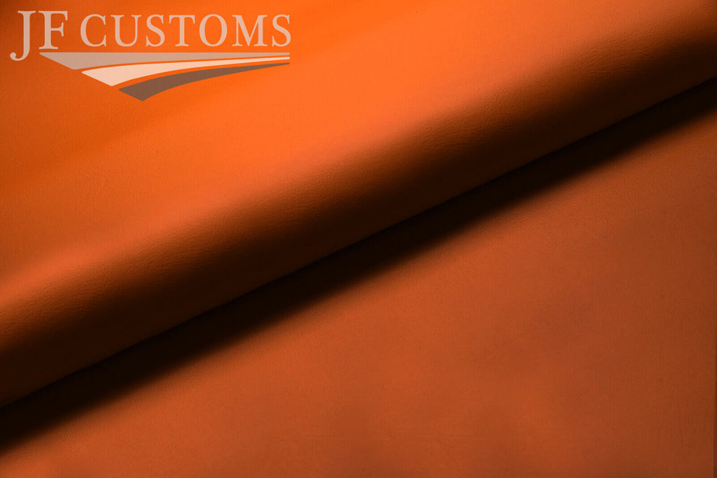ORANGE AUTOMOTIVE GRADE VINYL 100cm x 100cm QUALITY CRAFTS PREMIUM FABRIC