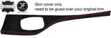 RED STITCH I DRIVE CONSOLE TRIM SUEDE COVER FITS BMW 1 SERIES F20 F21 11-16