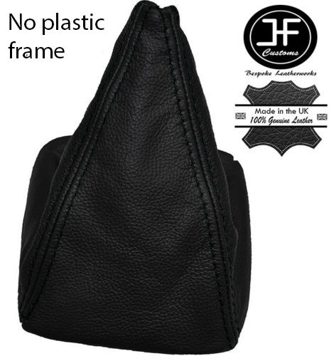 BLACK STITCHING MANUAL LEATHER GEAR GAITER FITS MERCEDES C-CLASS W202 1993-2000
