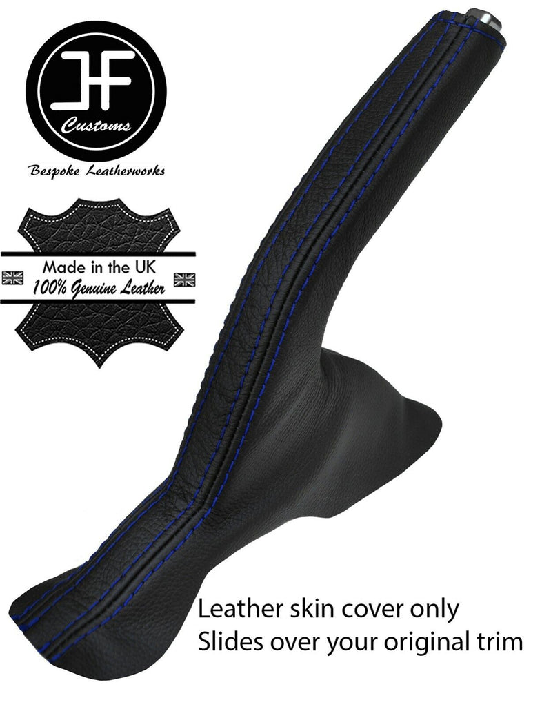 BLUE STITCHING REAL LEATHER HANDBRAKE GAITER FOR HYUNDAI i30 MK3 2017-2019